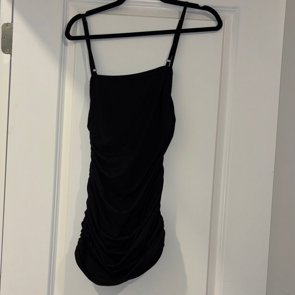 Back Cinch Mini Dress Adjustable Straps Size S